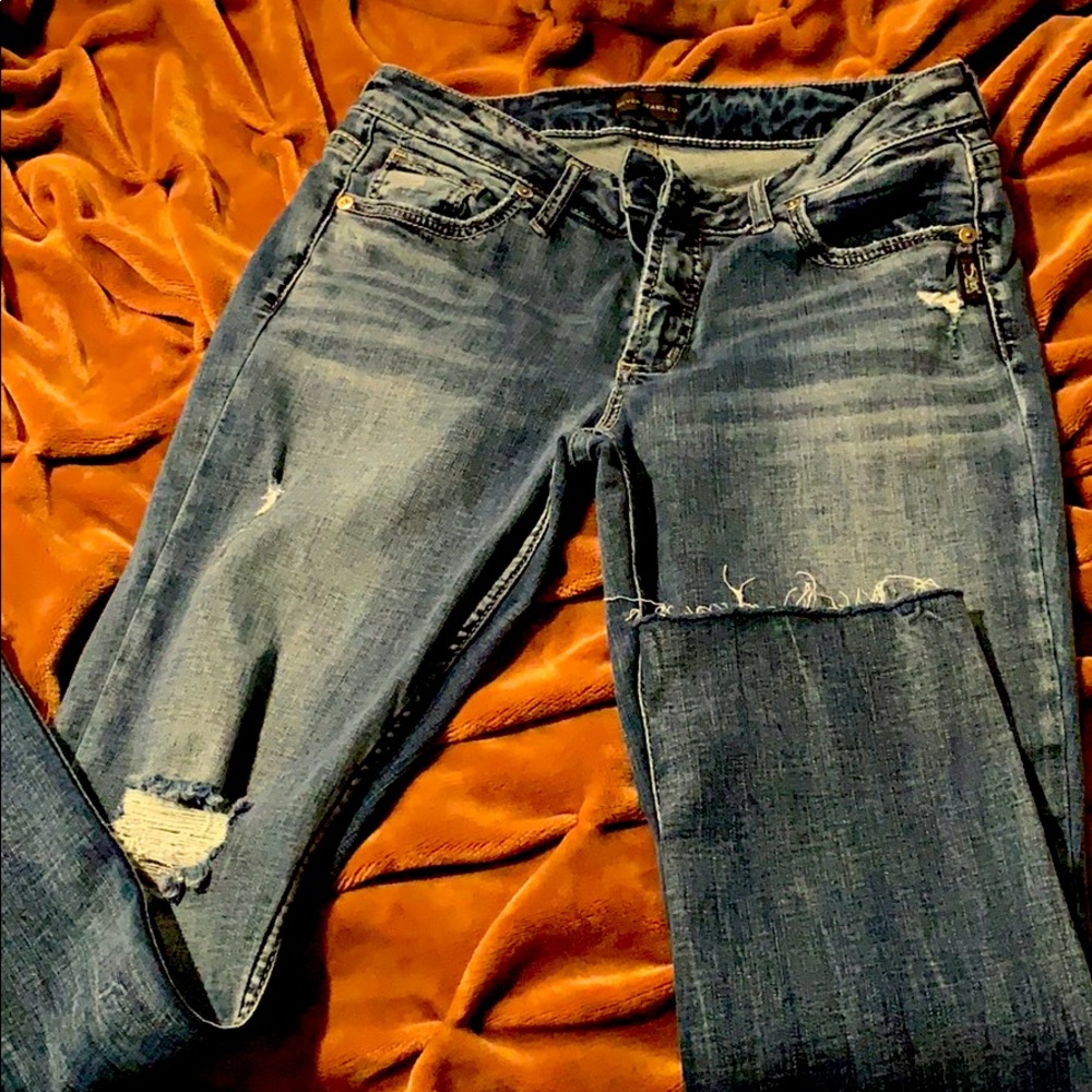 Silver capris